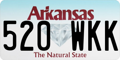 AR license plate 520WKK