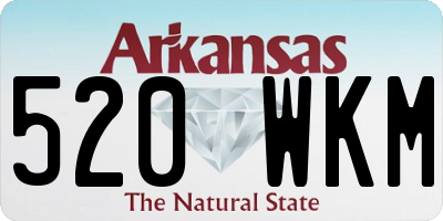 AR license plate 520WKM
