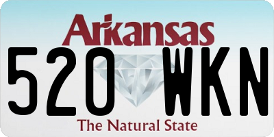 AR license plate 520WKN