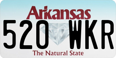 AR license plate 520WKR