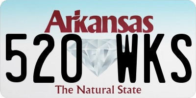 AR license plate 520WKS