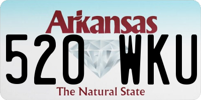 AR license plate 520WKU