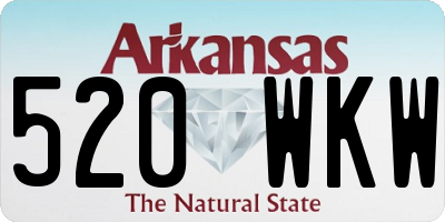 AR license plate 520WKW