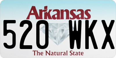 AR license plate 520WKX