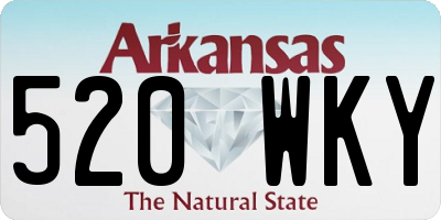 AR license plate 520WKY