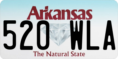 AR license plate 520WLA
