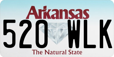 AR license plate 520WLK