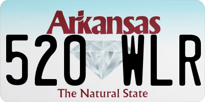 AR license plate 520WLR