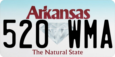 AR license plate 520WMA