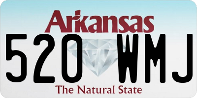 AR license plate 520WMJ
