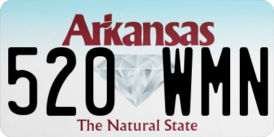 AR license plate 520WMN