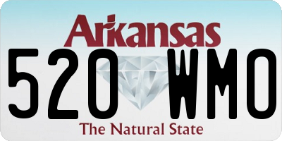 AR license plate 520WMO