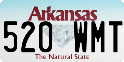 AR license plate 520WMT