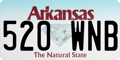 AR license plate 520WNB