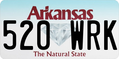 AR license plate 520WRK