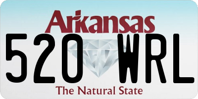 AR license plate 520WRL
