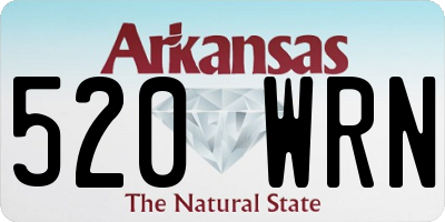 AR license plate 520WRN