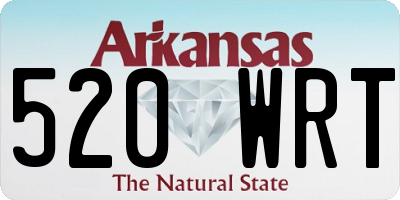 AR license plate 520WRT
