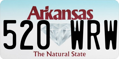 AR license plate 520WRW