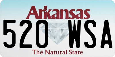 AR license plate 520WSA
