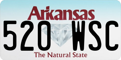 AR license plate 520WSC