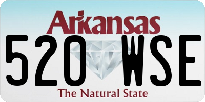 AR license plate 520WSE