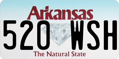 AR license plate 520WSH