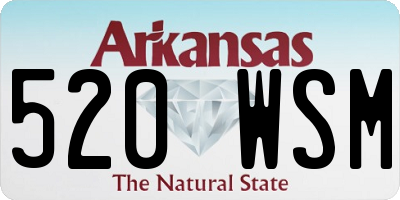AR license plate 520WSM