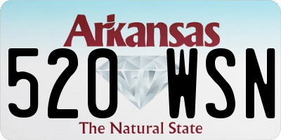 AR license plate 520WSN