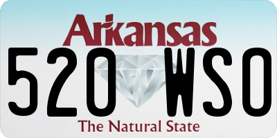 AR license plate 520WSO