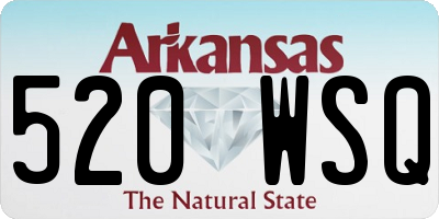 AR license plate 520WSQ