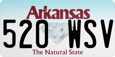 AR license plate 520WSV