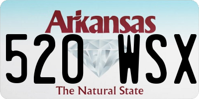 AR license plate 520WSX