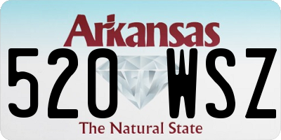 AR license plate 520WSZ