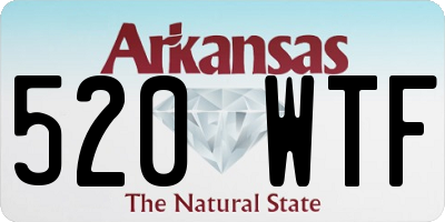 AR license plate 520WTF