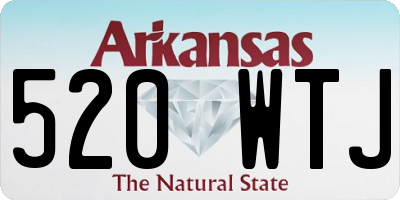 AR license plate 520WTJ