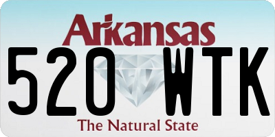 AR license plate 520WTK