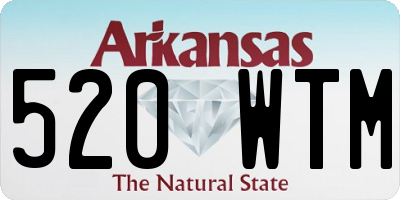 AR license plate 520WTM