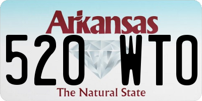 AR license plate 520WTO