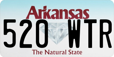 AR license plate 520WTR