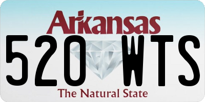 AR license plate 520WTS