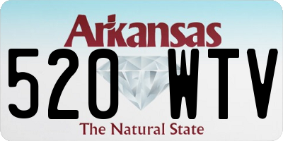 AR license plate 520WTV