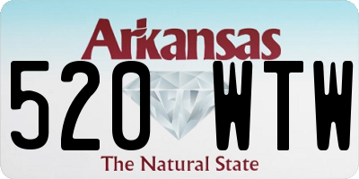 AR license plate 520WTW