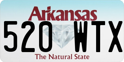 AR license plate 520WTX