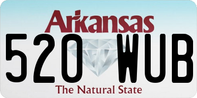 AR license plate 520WUB