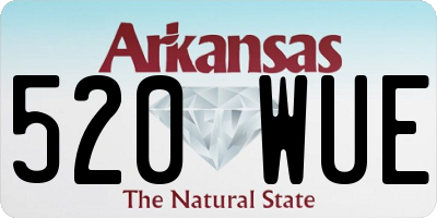 AR license plate 520WUE