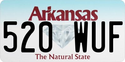 AR license plate 520WUF