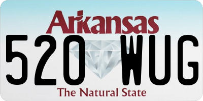 AR license plate 520WUG