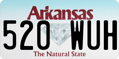 AR license plate 520WUH