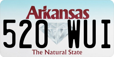 AR license plate 520WUI
